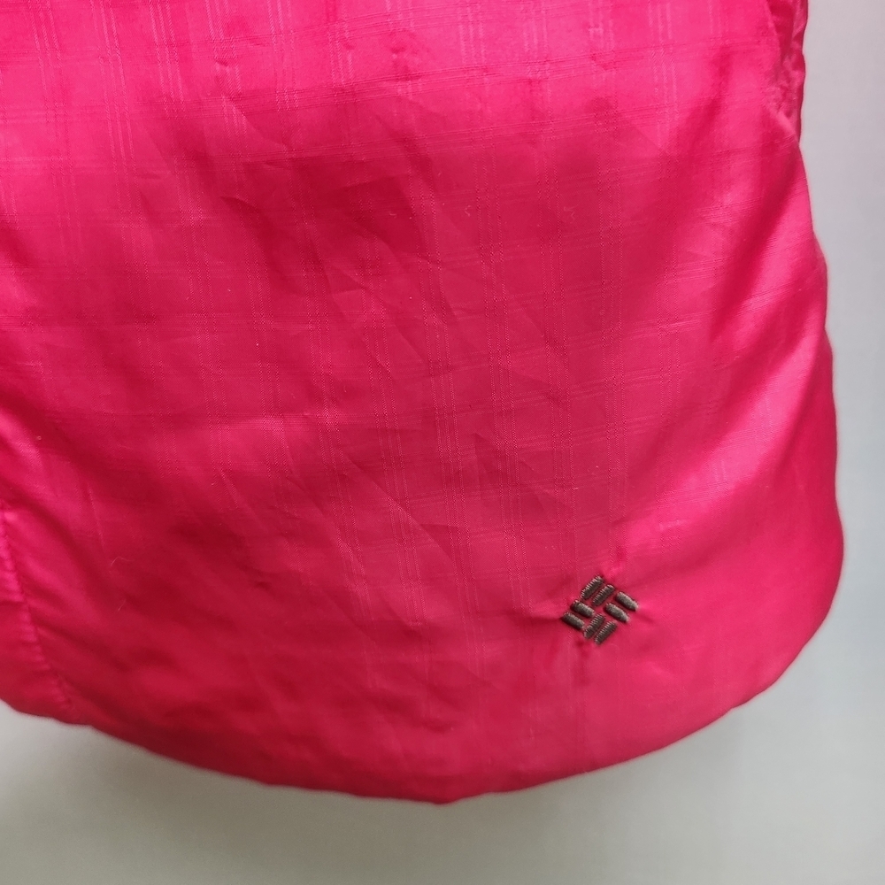 Columbia Women's Fuchsia Hot Pink Quilted Puffer Jacket With Mock Neck - Picture 3 of 15